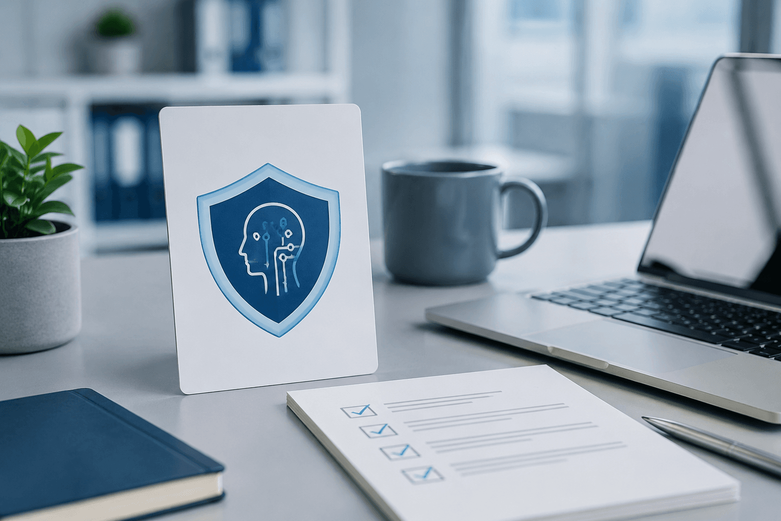 AI compliance boundary screen for records and safe photo checklists
